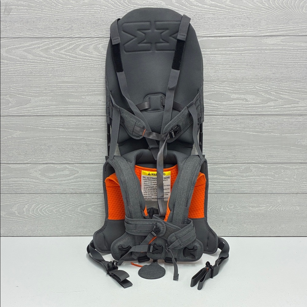 Minimeis Adventure Shoulder Carrier in Charcoal and Tangerine